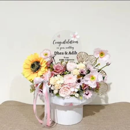 Bloom Box Akrilik Ucapan Wedding Tanjung Priok